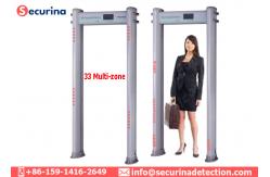 China Elliptic Column Door Frame Security Check Equipment , Walk Through Metal Detector supplier