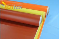 China Fireproof PU Coated Fiberglass Fabric For Expansion Joint supplier