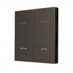 Metal PC Home Light Switch ,  Smart Wall Switch Backlight Design 86mm