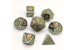 China Handmade RPG Dice Set Neat Sharp Edges​​ Gold Plated Surface supplier
