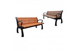 China Waterproof Plastic Wooden Bench ,  Anti Rust Durable Wooden Garden Bench Seat supplier