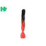 22 Inches Long Synthetic Hair Pieces Black And Orange Fashion Women Hair for sale