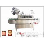 Sauces Jam Glass Bottle Capping Machine , Twist Off Cap Vacuum Lug Capping Machine for sale