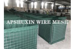 China Height 1.37m 0.61m 1.68m Gabion Military Hesco Barriers Electro Galvanized supplier