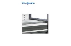 China Front Open Air Curtain Display Cooler supplier