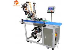 China Advanced Coffee Bag Labeling Machine with ZEBRA Printer and Commodity Label Applicator supplier