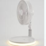 Desktop Portable Foldable Fan 10000mAh Non Toxic Harmless With LED Light for sale