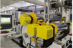 China Full Automatic Plastic PET Sheet Extrusion Line Multiple Feed SIEMENS Control System supplier