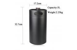 China Double Wall Insulated Mini Keg , Vacuum 5 Litre Party Beer Kegs supplier