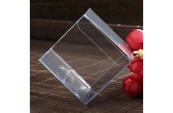 China Clear 1mm Square Plastic Box Packaging PETG Threaded Individual Macaron Box supplier