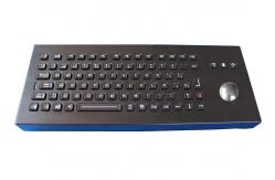 China 85 Keys IP65 Desk Top Metal Industrial Keyboard With Trackball Customized Layout supplier