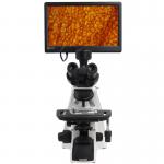 Biological Compound Video Digital Microscope / 12.5 Lab Trinocular Profesional Pantalla Lcd Microscope for sale