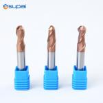HRC55 CNC Ball Nose Spiral End Mills Vollhartmetall For Wood for sale