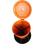 Poultry Plastic Feed Troughs Orange Plastic Animal Feed Troughs for sale