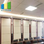 Melamine Wooden Movable Operable Acoustic Partition Wall For Art Gallery for sale