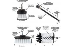 China Drill Cleaning Brush Power Scrubber Drill Brush Automotive Edge Brush Kit supplier