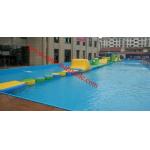 Cheap inflatable water obstacle course for sale ， inflatable floating obstacle for sale