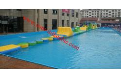 China Cheap inflatable water obstacle course for sale ， inflatable floating obstacle supplier