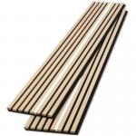 PVC Veneer MDF PET Wooden Grille Acoustic Wall Panel With Lights Various Options for sale