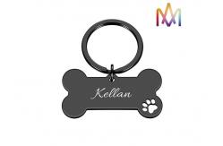 China Fadeless Keyring Bone Collar Personalized Pet Charms supplier