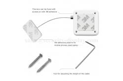China Anti Theft Retractable Laptop Cable Lock For Hardware Security supplier