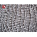 100% Polyester Plush Faux Fur Fabric Warp Knitting Glue Printed Crocodile for sale