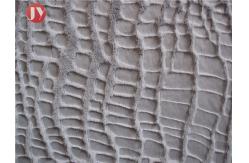 China 100% Polyester Plush Faux Fur Fabric Warp Knitting Glue Printed Crocodile supplier