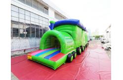 China Train Bouncy Castle 13.2X4.7X3M Inflatable Obstacle Course supplier