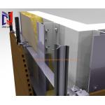 Customized Circlip Ventilated Facade Support System For Both 20mm Terracotta Panel And 30mm Terracotta Panel for sale