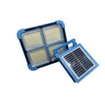 100w Integrated Solar Panel Emergency Flood Light Long Cables 6000mah Battery for sale
