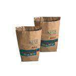25kg Mechanism Multiwall Paper Bags Brown Kraft Paper Sacks for sale