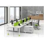 Steel Frame Universal Workstation Computer Table Furniture For 2 - 6 Person for sale