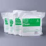 4x4 Inch Cleanroom Microfiber Wipes 180Gsm Class 1000 Disposable Rags For Cleaning 400Pcs Bags for sale