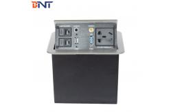 China Pneumatic Pop Up Desktop Power Sockets With USB / Network / 3.5 Audio supplier