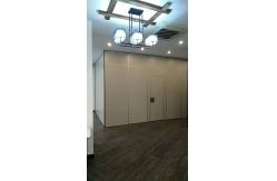 China MDF Board Movable Wooden Partition Wall for Conference Room Aluminium Frame supplier