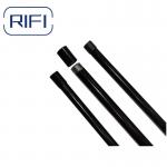 25mm BS4568 BS31 GI Conduit Pipe Black Powder Coated Steel Metric Threaded Conduit With 1 Coupler Plastic Cap for sale