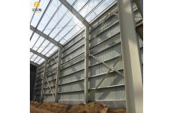 China Customized Steel Structure Warehouse With PVC Steel Windows And Sandwich Panel Wall Panel supplier