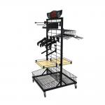 Pragmatic Gridwall Display Stand Metal Grid Display Stands For Garment Accessories for sale