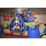 Spaceship Inflatable Fun City With Fence Wall Around / Party City Bounce House