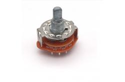 China DC500V 2 Pole 6 Position Rotary Switch 100ohm Cts 5 Way supplier