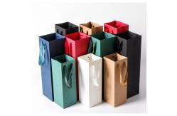China Recyclable Printed Paper Carrier Bags With Paper Twist Handle supplier