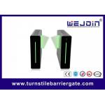 Anti Collision Flap Barrier Gate Security Waist Height Turnstile For Factory Stadium for sale