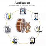 3D Printer Filament PLA Silk Coppe with Toughness Enhanced Desktop Printer