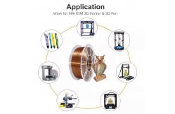 China 3D Printer Filament PLA Silk Coppe with Toughness Enhanced Desktop Printer supplier