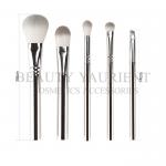 Long Lasting Daily 5pcs Makeup Brush Set Electroplating Plastic Makeup Brush for sale