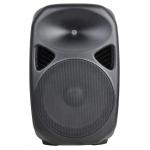 Black Active Speaker System Plastic DJ Cabinet / Square Entertainment Speakers PS15U-EBT for sale