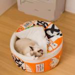 Instant Noodle Bucket Dog House Small Cup Noodle Cat Bed Pet House Winter Warm Closed Round Cat House for sale