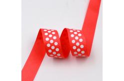 China logo dot printed ribbon silk screen supplier