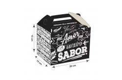 China Custom Biodegradable Burger Boxes with Logo - Eco-Friendly Fast Food Packaging supplier