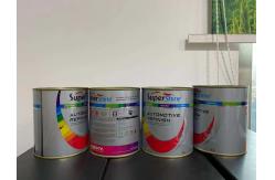 China CMYK Automotive Paint Cans 1L Round Tin Containers With Lids supplier
